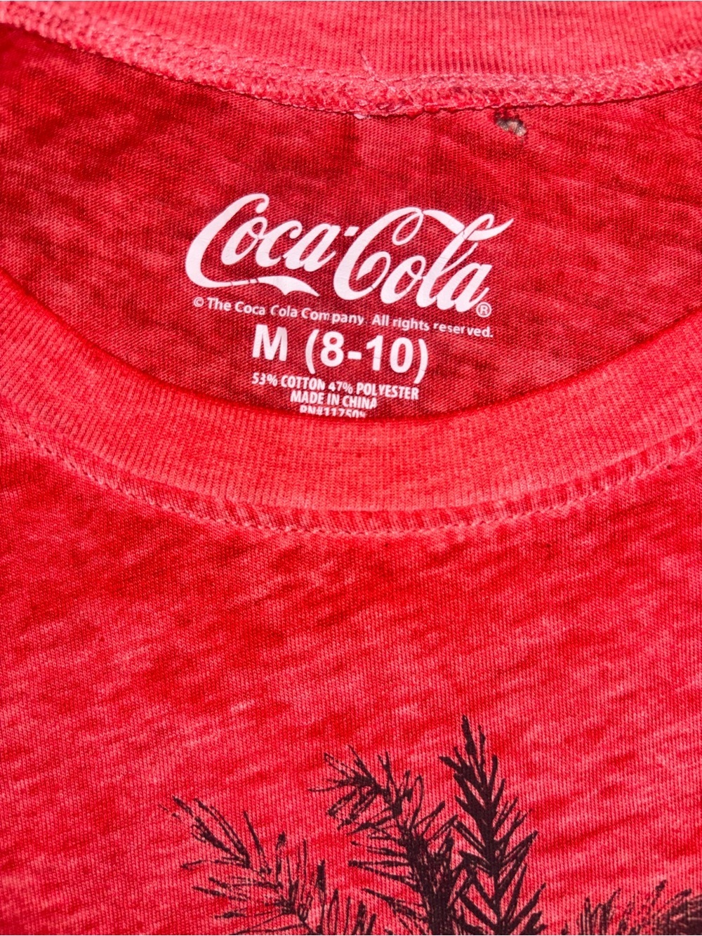Coca Cola Graphic Tee Red Retro Palm Tree Logo Shirt Women’s Medium - Picture 3 of 5